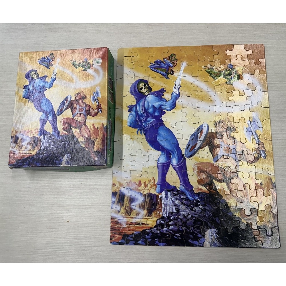 Masters of the Universe He-Man Skeletor Puzzle 200 Complete Golden King Mountain